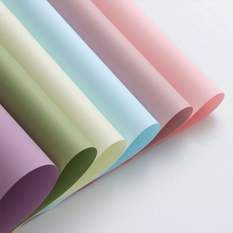 Korean Style Waterproof Flower Wrapping Paper Solid Single Color Bouquet Wrapping Paper For Flowers Waterproof Packaging Paper