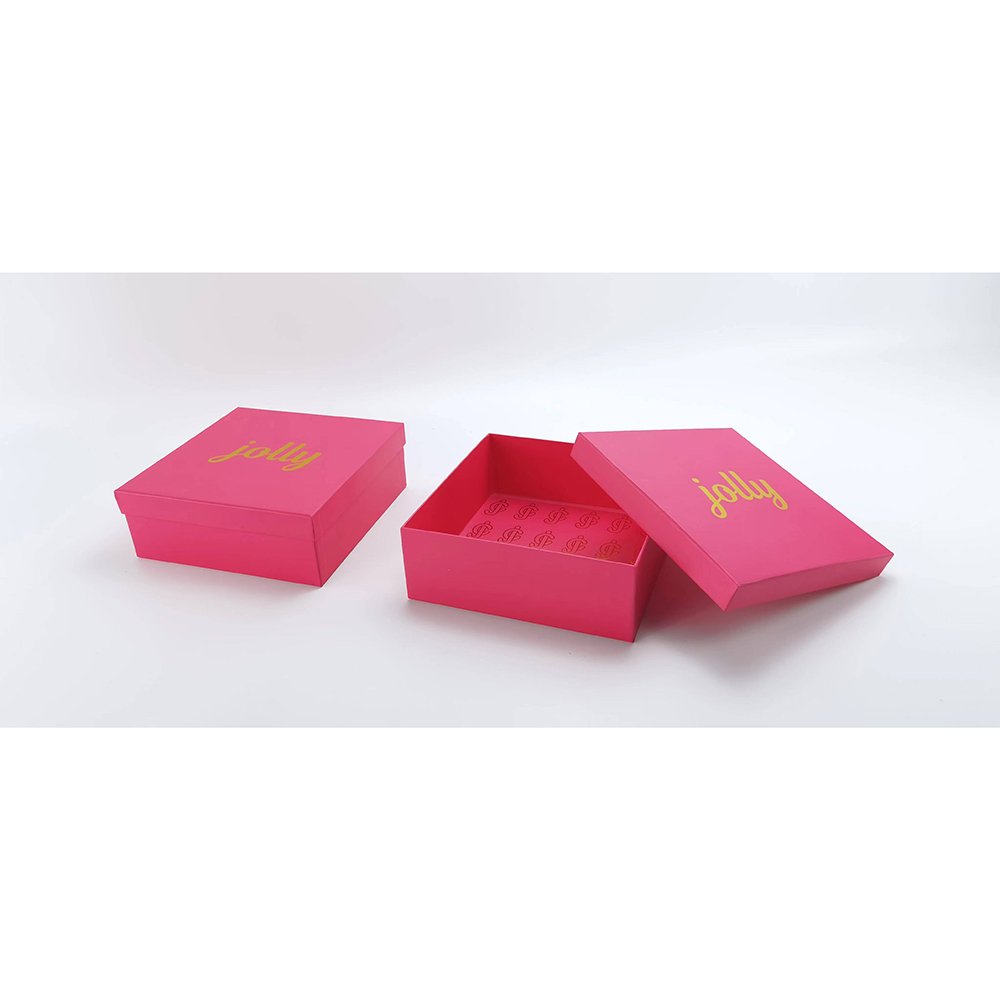 Luxury Design Red Rigid Cardboard Box Printed Packaging Paper Box Top And Bottom Gift Box