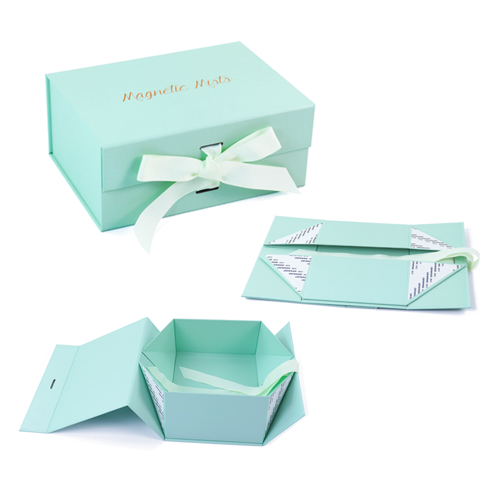 recycled book shaped magnetic closure bridesmaid custom rigid cardboard packaging folding magnetic wedding gift box for guest