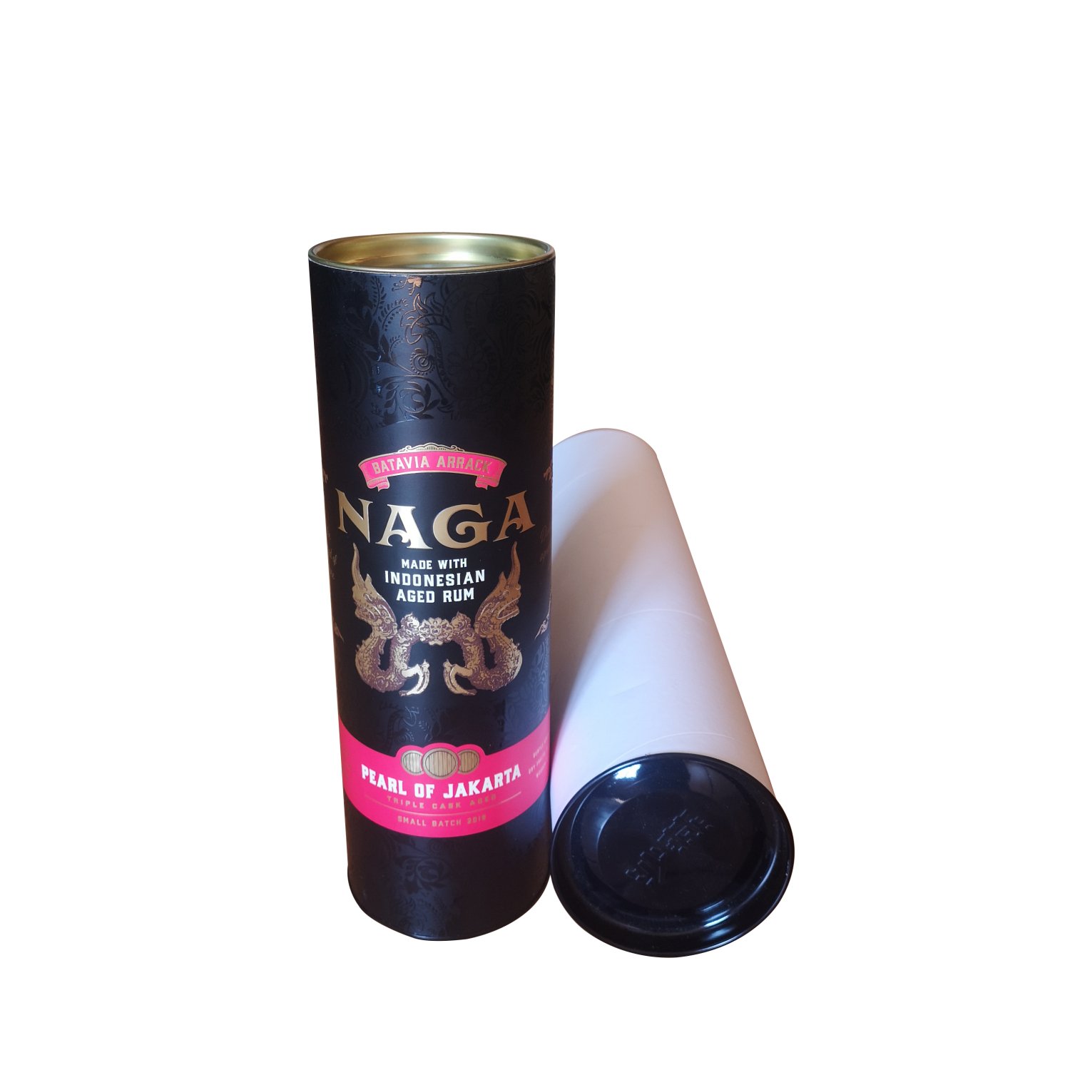 Custom Color Printed Cylinder Paper Tube Wine Bottle Box Packaging for Single Wine Bottle