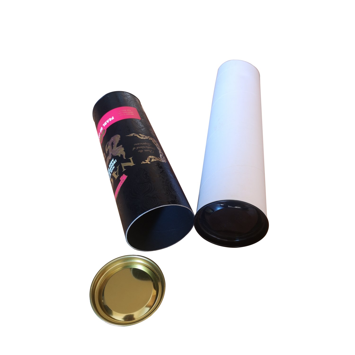 Custom Color Printed Cylinder Paper Tube Wine Bottle Box Packaging for Single Wine Bottle