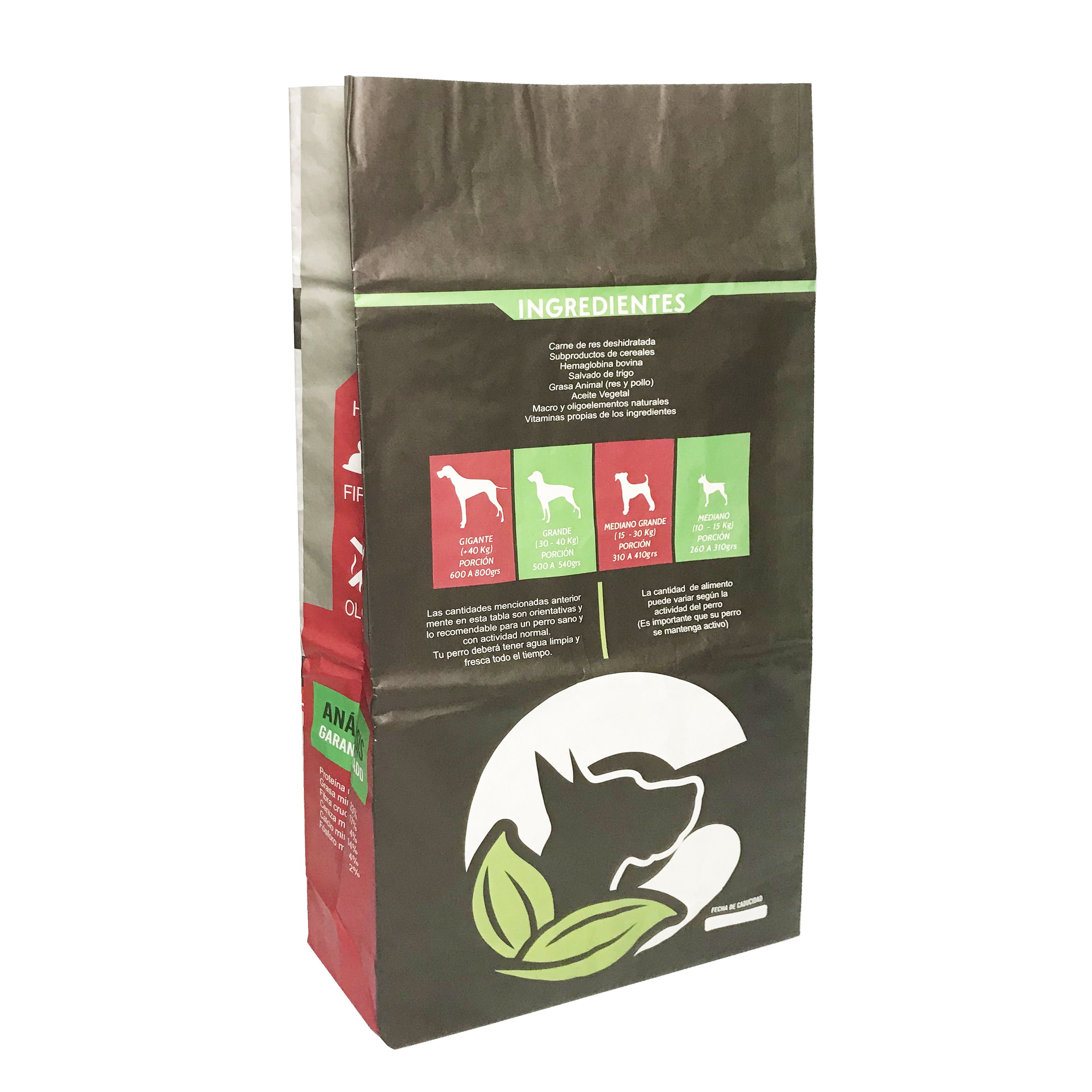 20kg 25kg 50lb Customized Custom Pet Food Bags Printed Shopping Kraft Printed Paper Bag With Your Own Logo