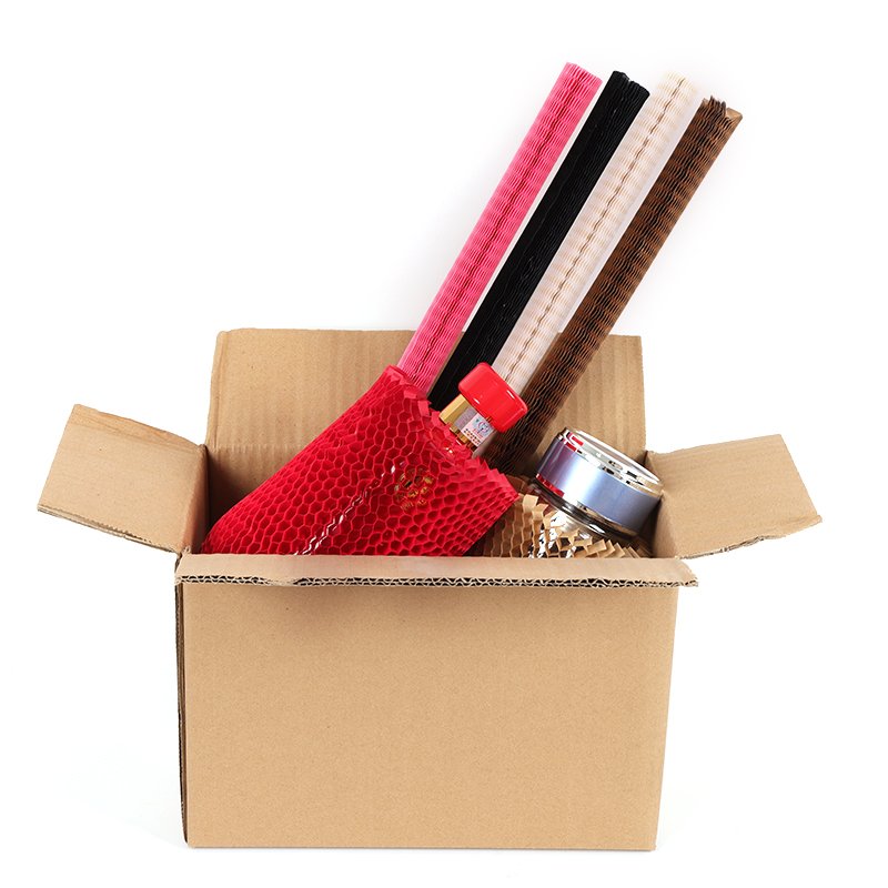 35cm Accept Customized Biodegradable brown Honeycomb Craft Paper Sleeve Shock-Resistance Packaging Roll for Protection