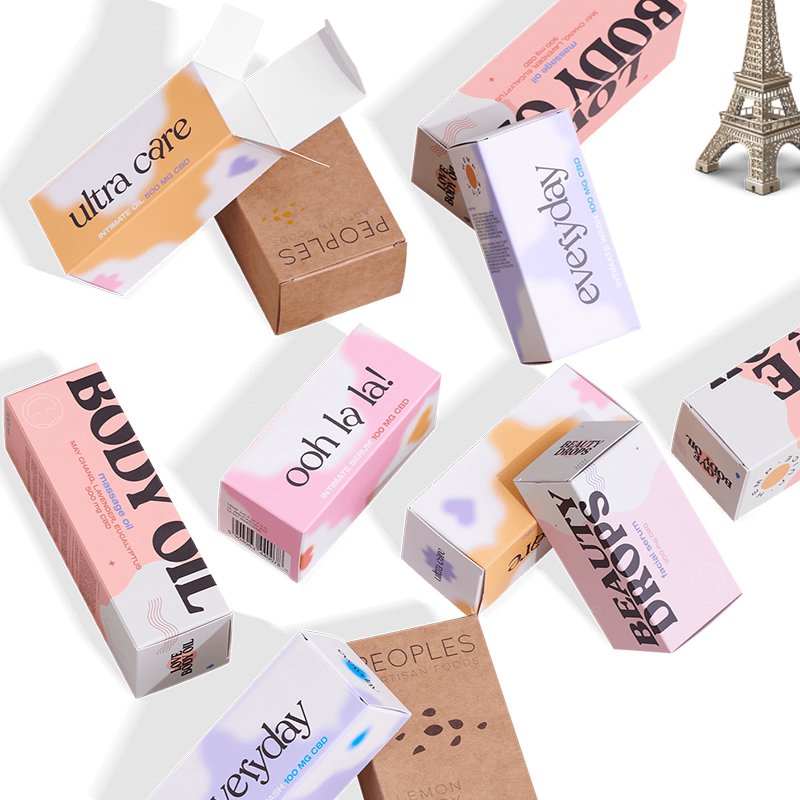 Custom Recycled Paper Product Packaging Box For Waste Bag Tea Coffee Cosmetic Soap Cooking Utensil Sponge Clothes