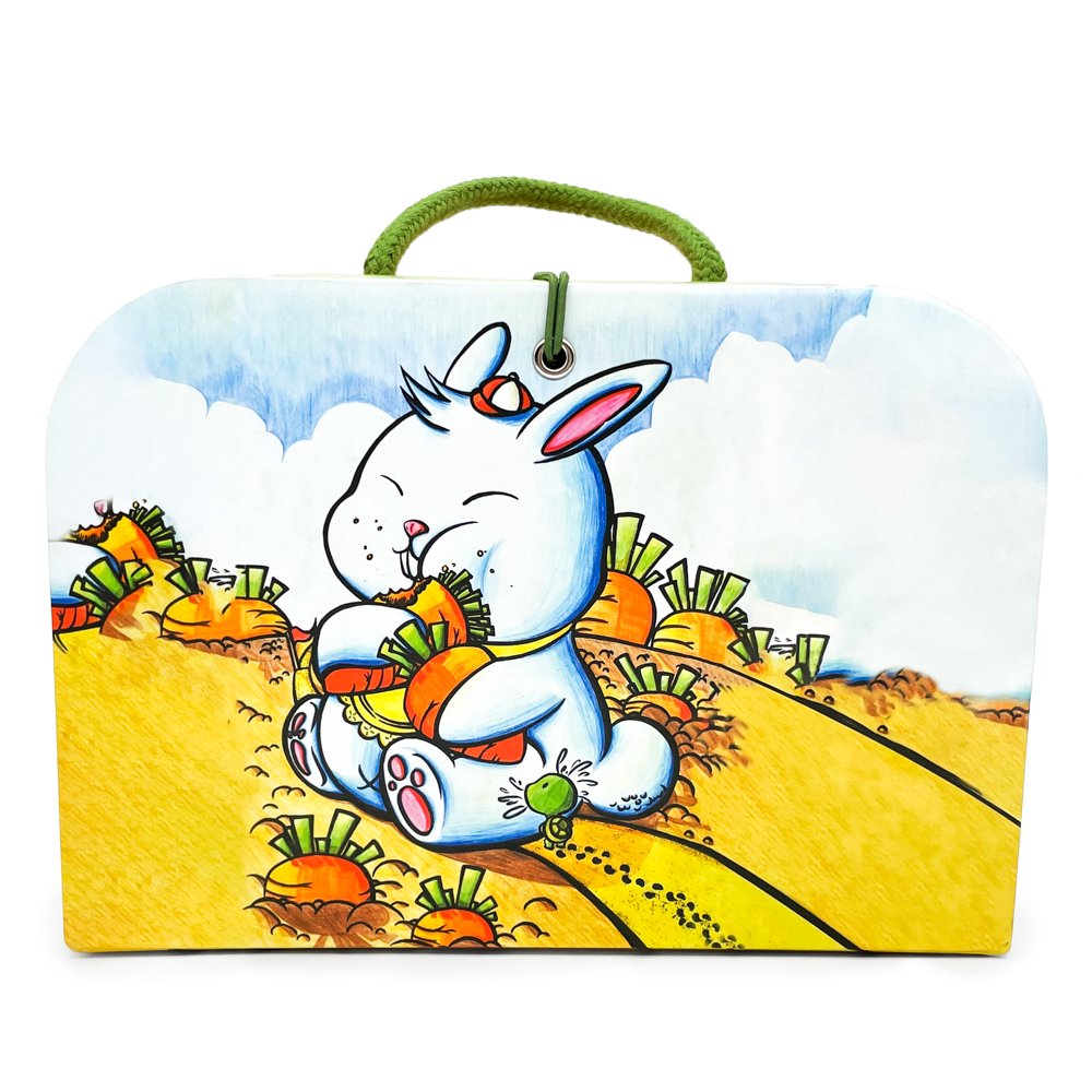 Custom Handle Recyclable Cardboard Suitcase Carton Kids Gift Boxes Packaging With Logo