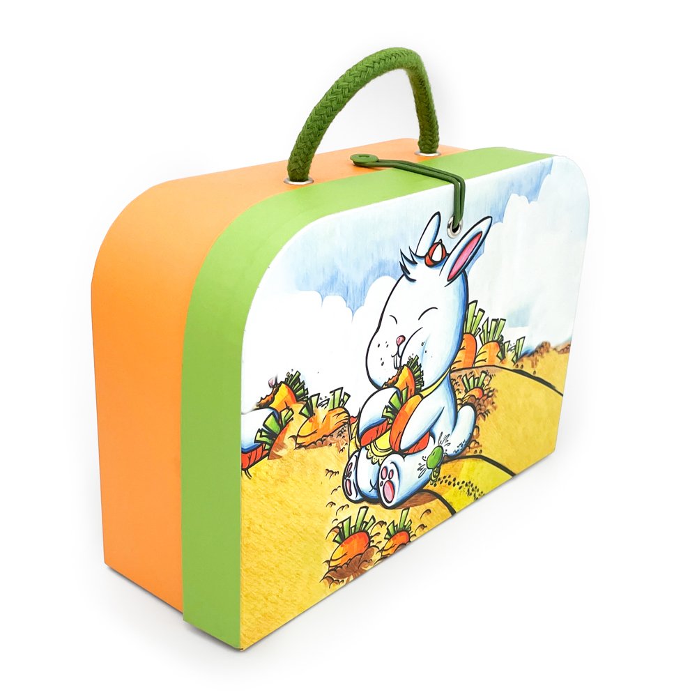 Custom Handle Recyclable Cardboard Suitcase Carton Kids Gift Boxes Packaging With Logo