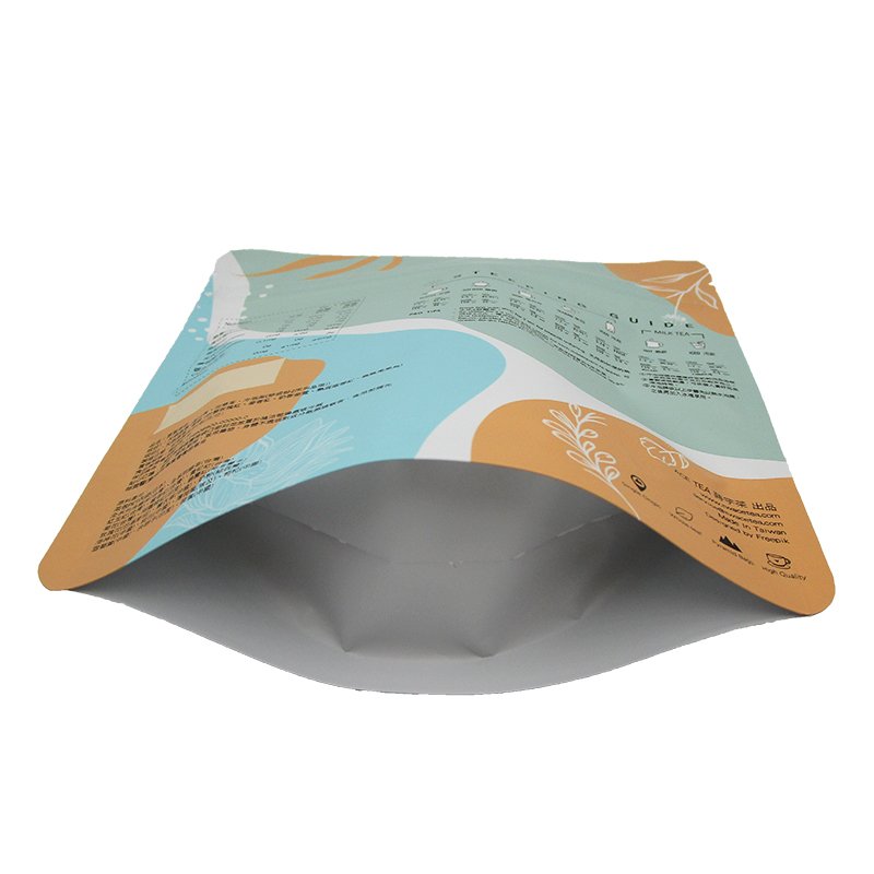 Wholesale Food Grade Zip lock Pack Plastic Gift Pouch Matcha Herbal Kraft Paper Packing Tea Packaging