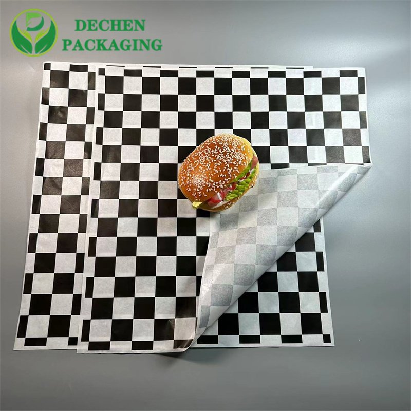 Wrapping Tissue Printable Greaseproof Paper Food Package Sandwich Paper Virgin Baking Paper Wood Pulp Inkjet Printing CMYK