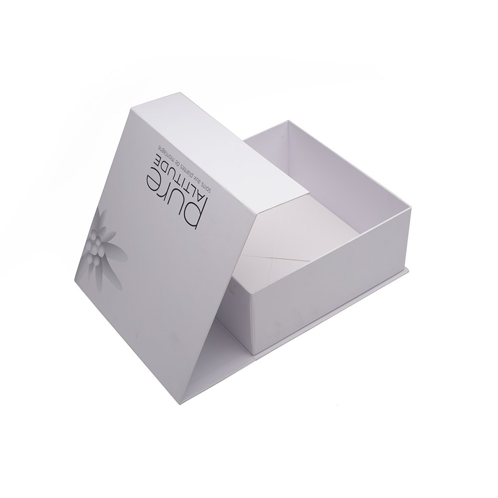 Wholesale Luxury Large Small Black White Magnet Cardboard Giftbox Packaging Folding Magnetic Box With Ribbon