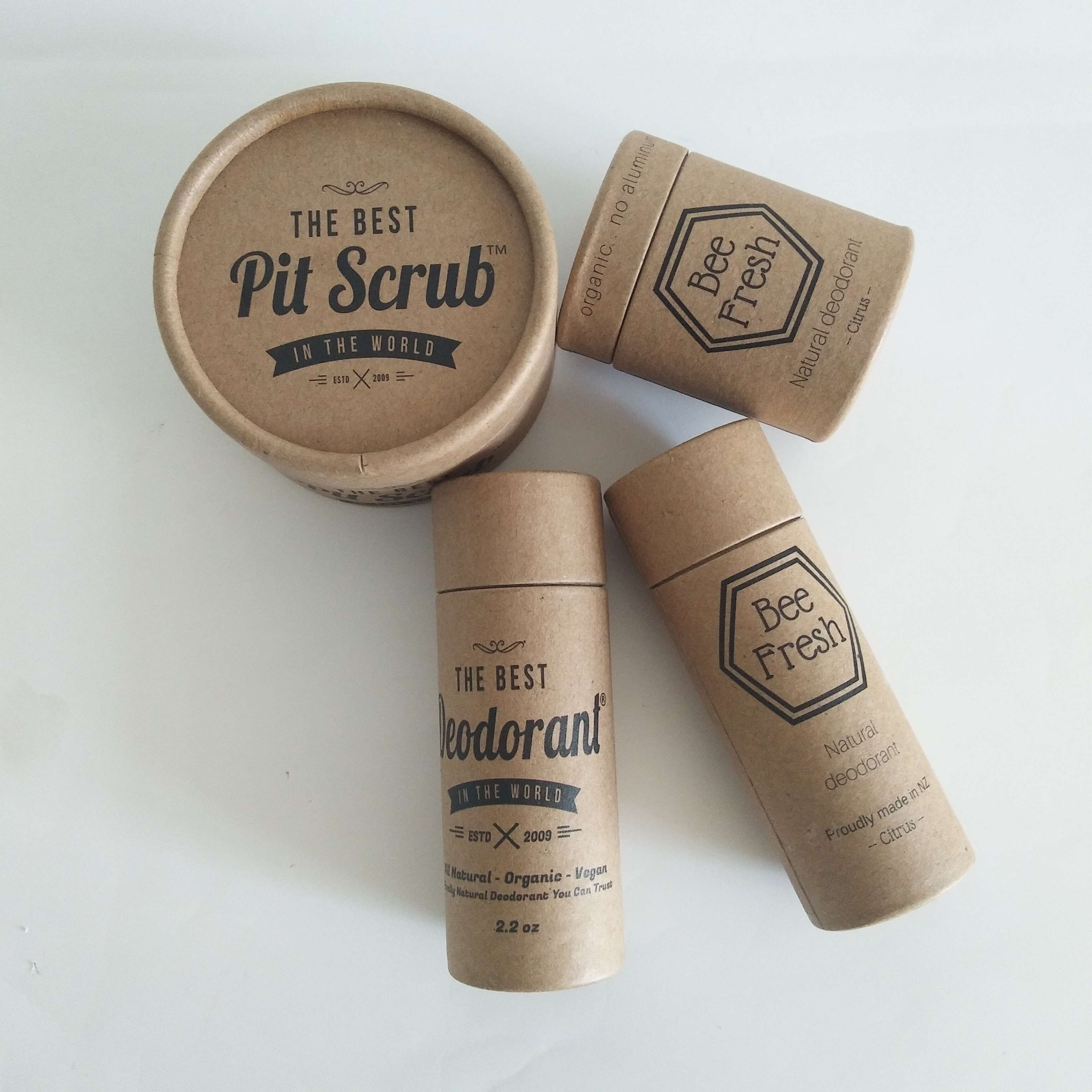 Eco friendly kraft biodegradable lip balm tubes lipstick tube