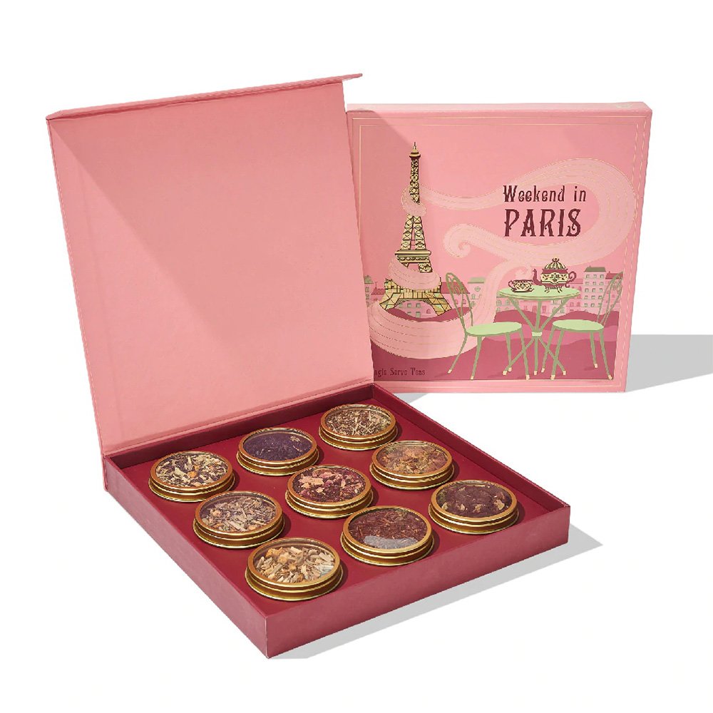 Custom Empty Tea Paper Cardboard Box Display Mix Tea Flavor Gift Box Packaging for Tea