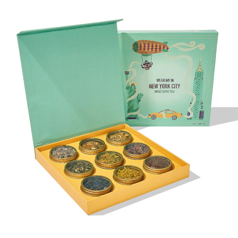 Custom Empty Tea Paper Cardboard Box Display Mix Tea Flavor Gift Box Packaging for Tea
