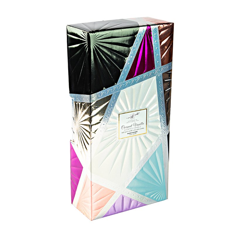 Wholesale Custom Black Luxury Magnetic Gift Packaging Paper Box Custom Candles Set With Luxury Box