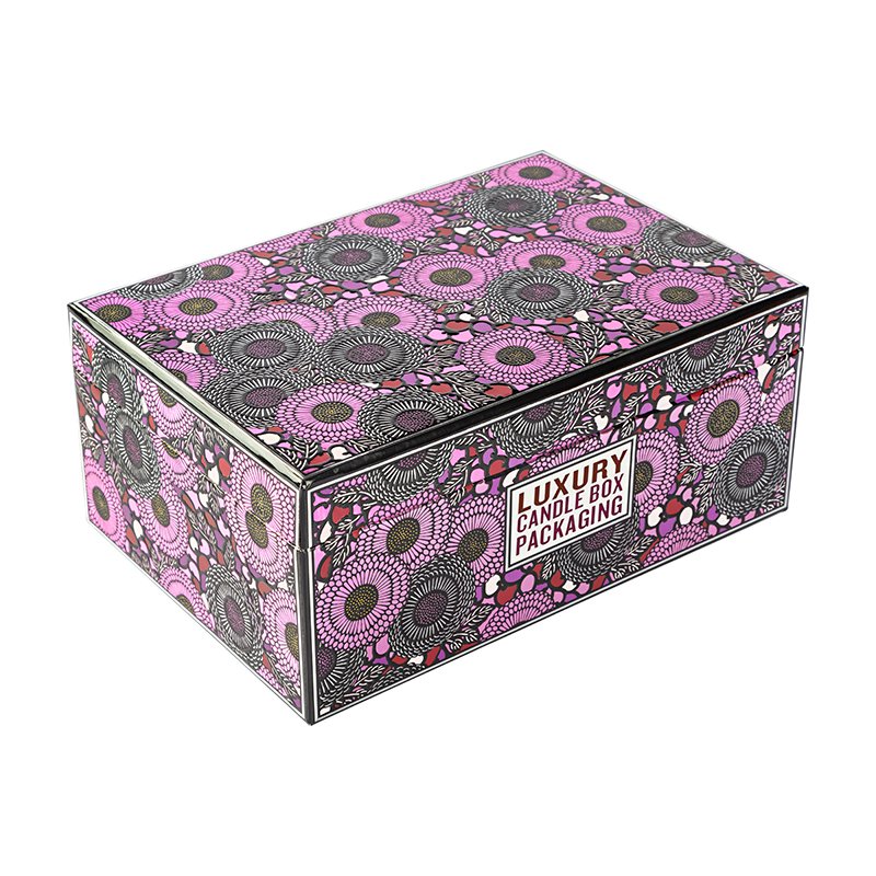 Wholesale Custom Black Luxury Magnetic Gift Packaging Paper Box Custom Candles Set With Luxury Box