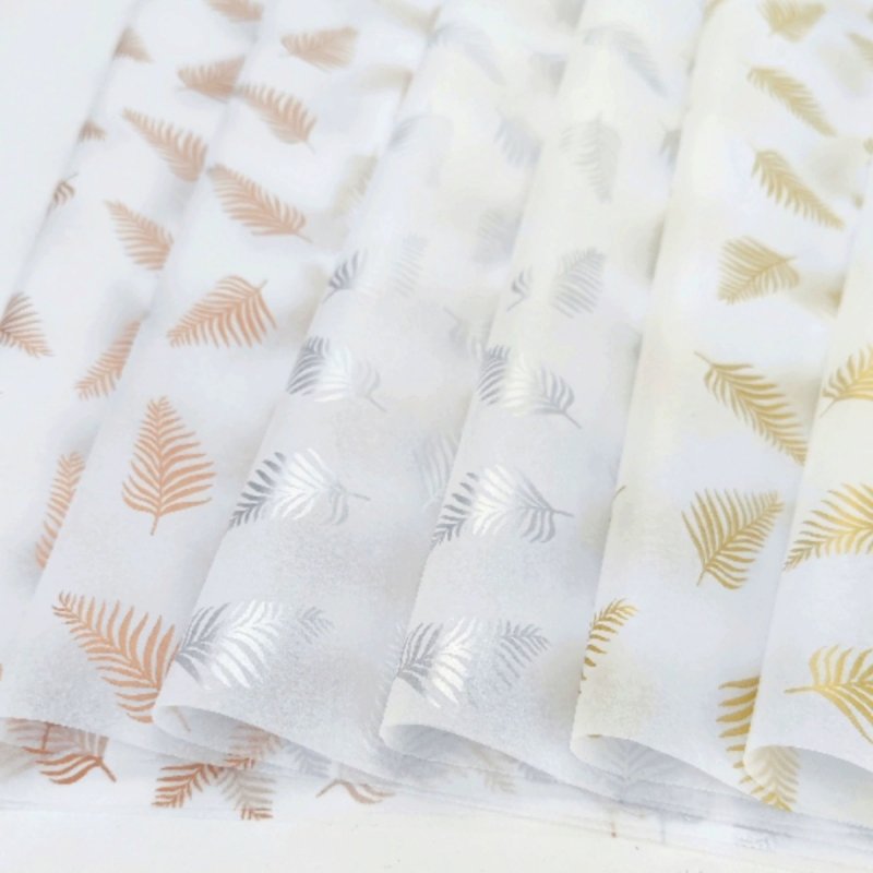 Custom Eco Friendly Wrapping Tissue Paper With Logo Transparent Wrapping Paper For Clothes Garment Gift Packaging Paper Sheet