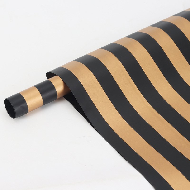 Wholesale Waterproof Flower Wrapping Paper Large Stripe Korean Paper Flower Shop Packaging Materials