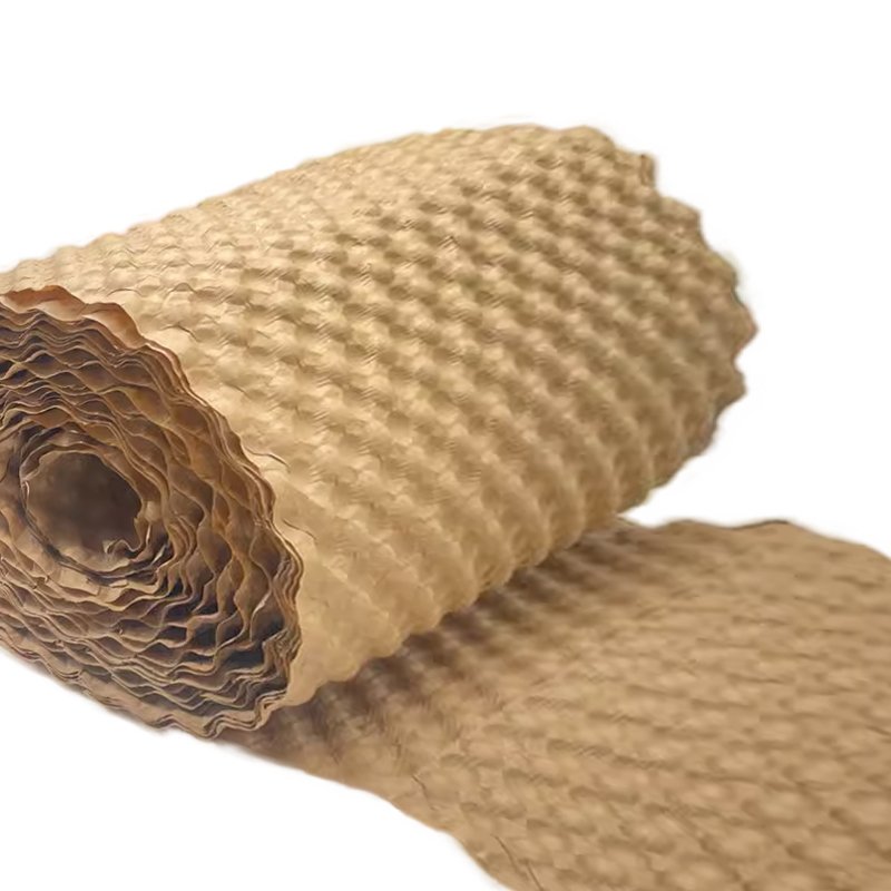 Factory Custom Pressure Air Bubble Protective Kraft Paper Packaging Wrap Paper Roll