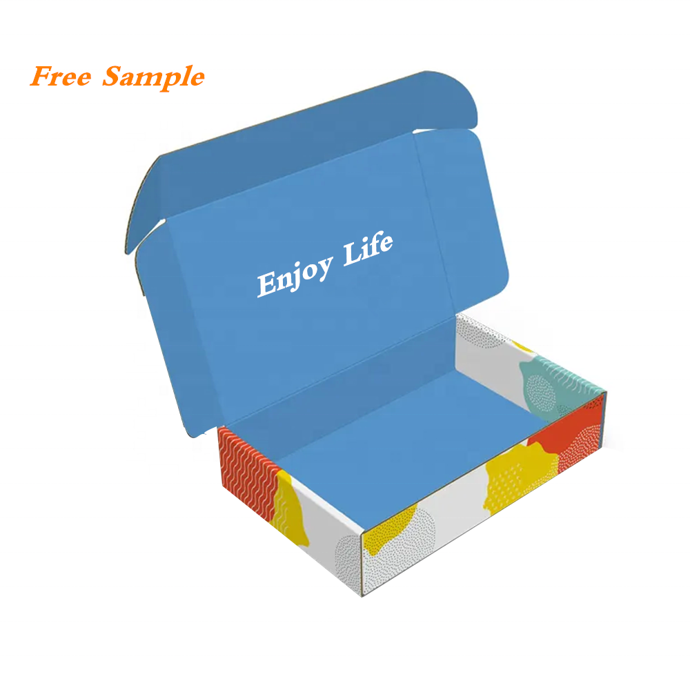 Free Sample Packaging Box Eco-friendly Mailing Shipping Boxes Custom Logo Cardboard Paper Mailer Box