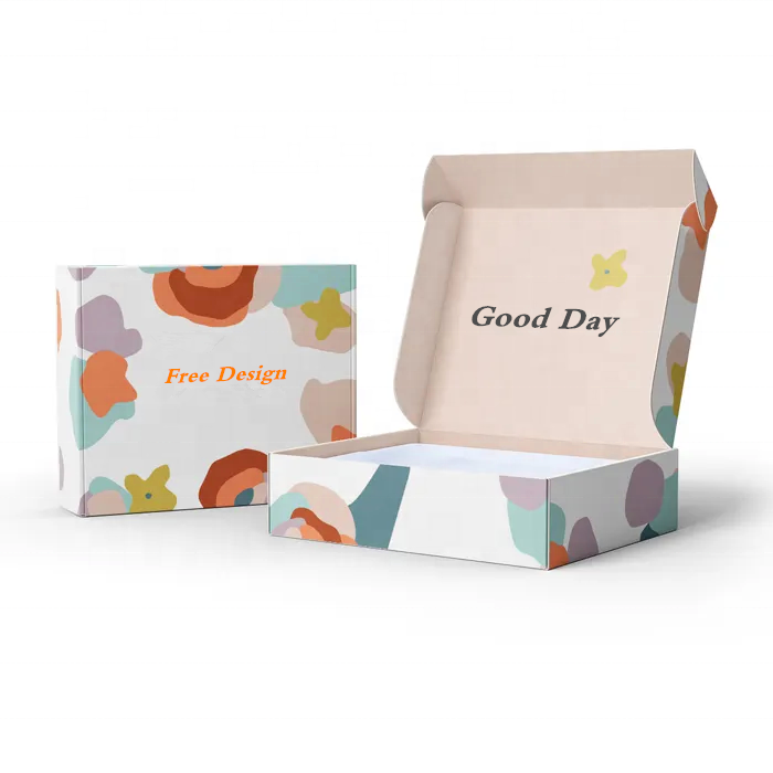 Free Sample Packaging Box Eco-friendly Mailing Shipping Boxes Custom Logo Cardboard Paper Mailer Box