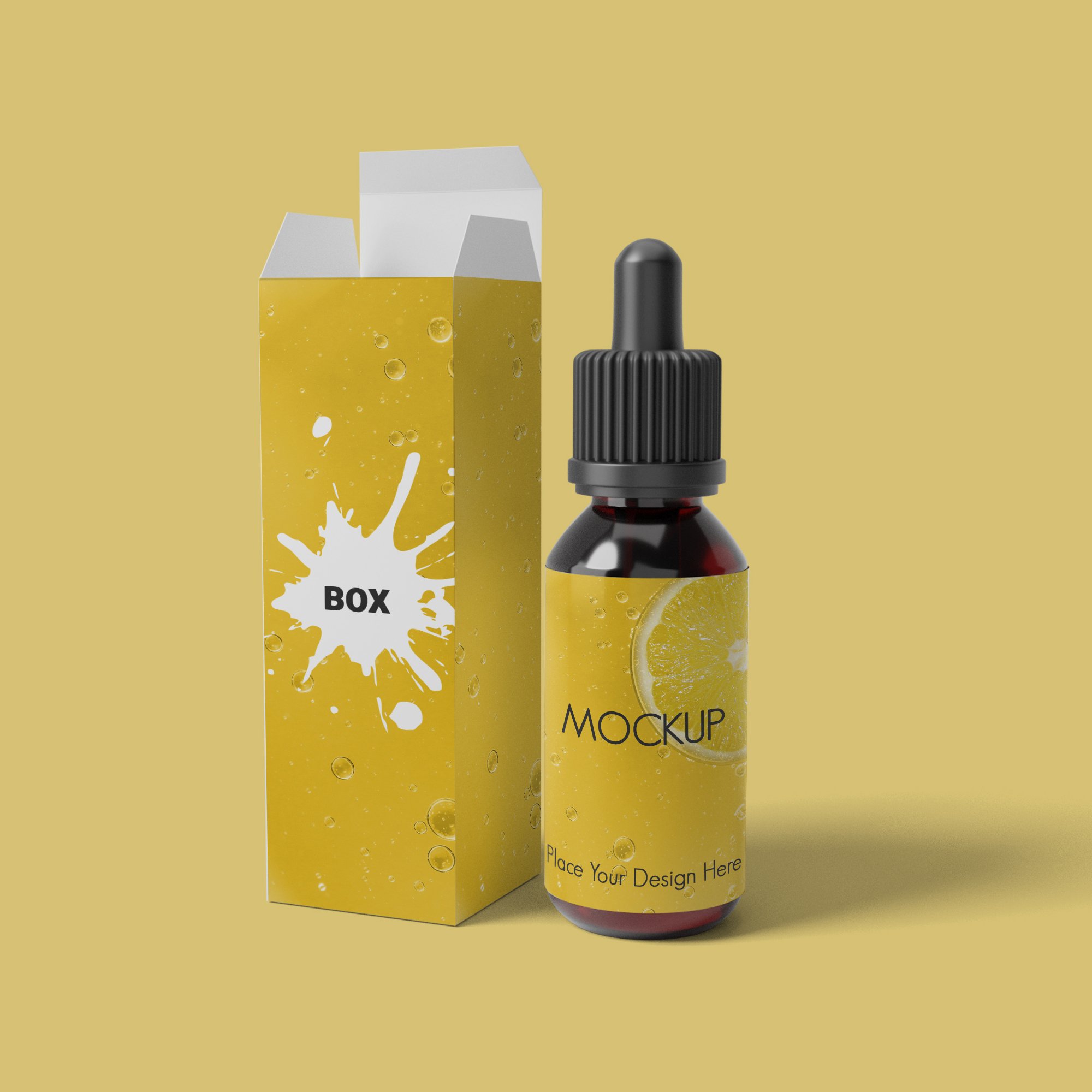 Custom Luxury Cosmetic Empty Glass Serum 30ml 3oz Bottles Card Paper Packaging Essential Oil Dropper Bottle Box