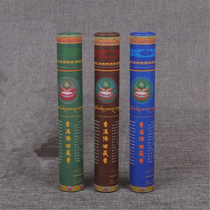 Customized Long Kraft Cardboard Paper Tube Packaging for Incense Stick