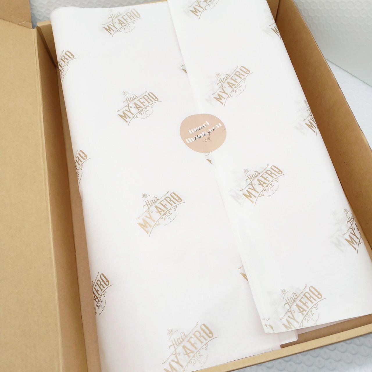 Custom Printed Logo Gift Wrapping Paper Clothing Shoes Tissue Paper