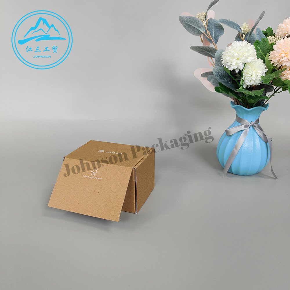 Custom Logo Customize Paper Tear Strip Zipper Corrugated Packaging Shipping Mailer Box With Logo