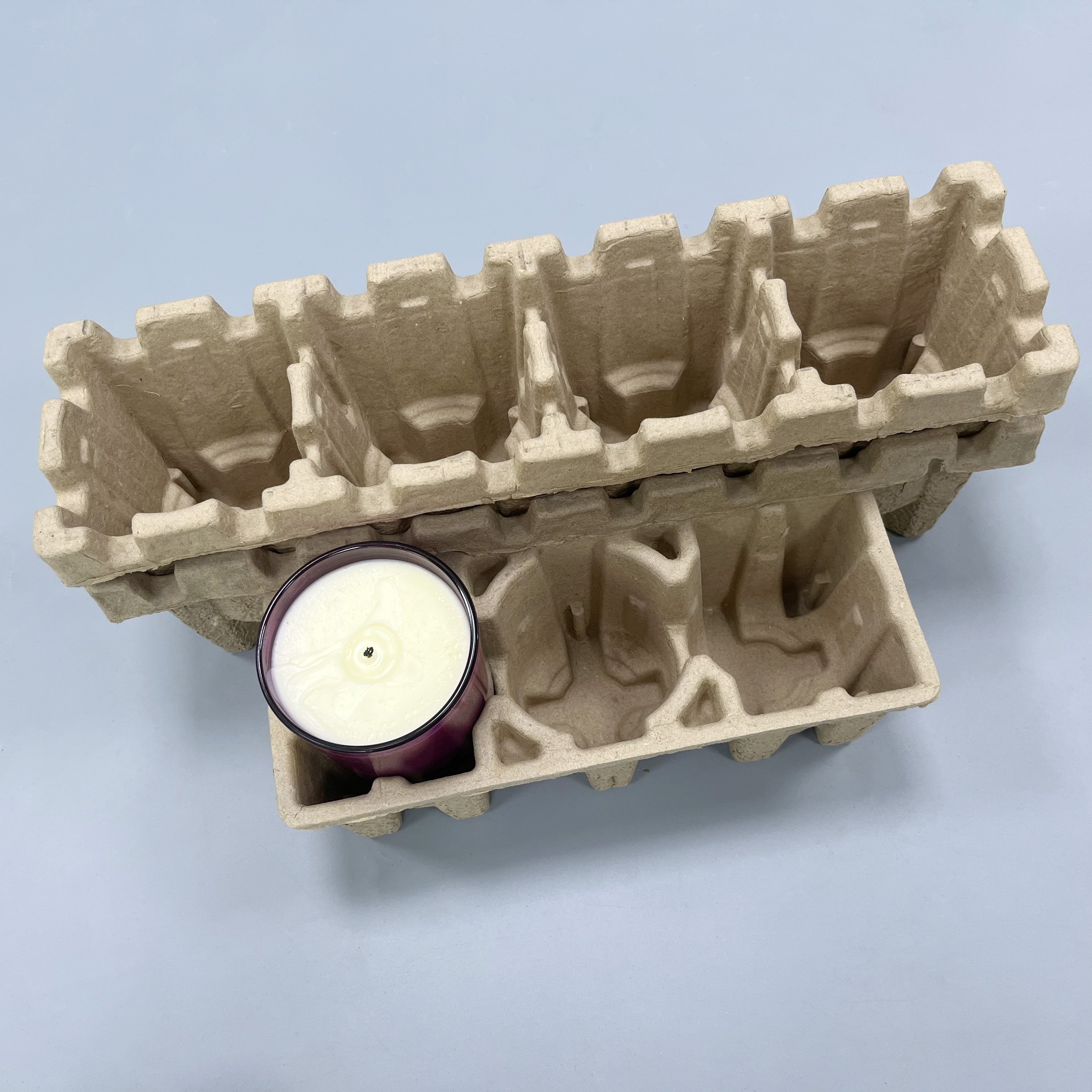 Pulp Paper Inner Packaging box Tray recycled eco friendly pulp insert custom Shape OEM mold made Biodegradable pulp insert