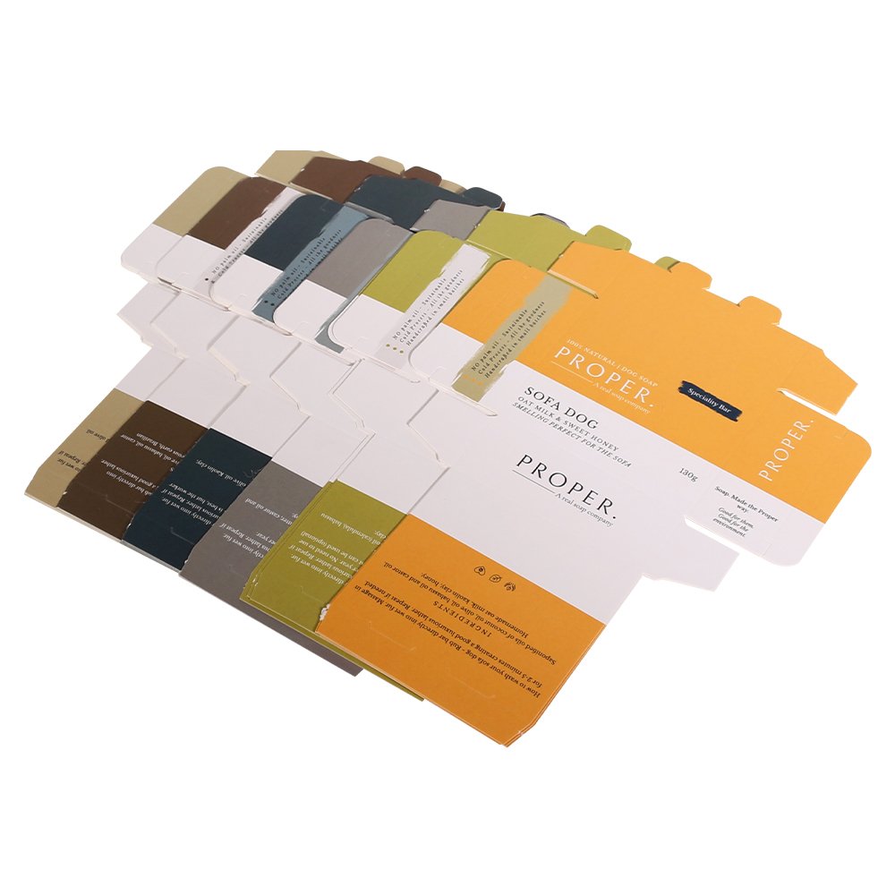 OEM eco friendly cute Unique soap paper package recyclable personalized handle soap packaging with logo