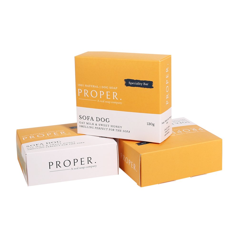 OEM eco friendly cute Unique soap paper package recyclable personalized handle soap packaging with logo
