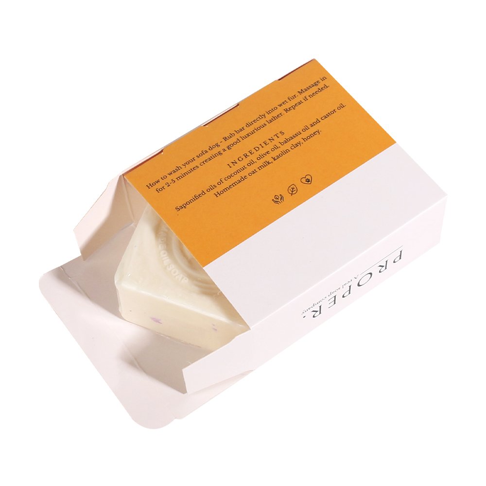 OEM eco friendly cute Unique soap paper package recyclable personalized handle soap packaging with logo
