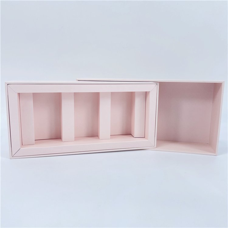 Luxury High Quality Gifting Rigid Cardboard Paper Tray Packaging Perfume Bottle With Box Lid Recyclable Produced By Auto Machine