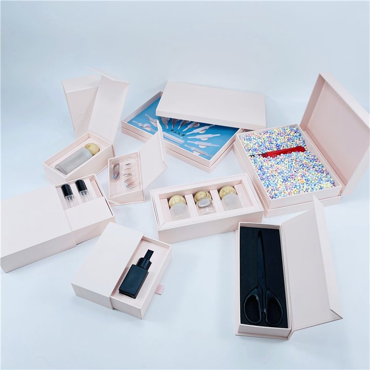 Luxury High Quality Gifting Rigid Cardboard Paper Tray Packaging Perfume Bottle With Box Lid Recyclable Produced By Auto Machine