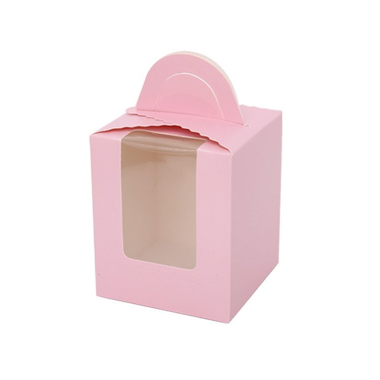 Single Cupcake Carriers Bulk White Individual Cupcake Containers Holders Packaging Box for Cupcake
