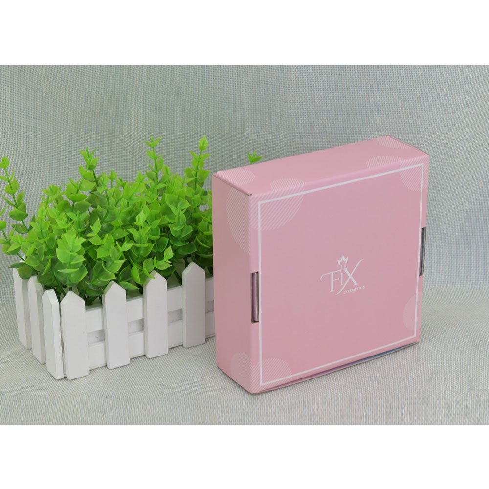 Gradient color Pink Corrugated Paper Cardboard Packaging shipping Mailer Box with Custom Printing