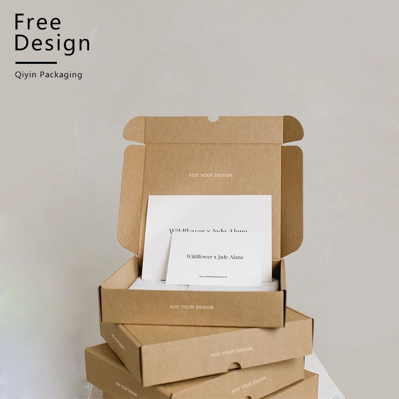 Wholesale Custom Eco Friendly Printed Blank Colored Pink Packaging Mailer Boxes Kraft Rigid Corrugated Shipping Box with logo