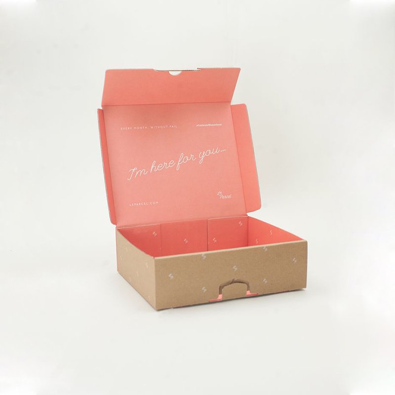 Wholesale Custom Eco Friendly Printed Blank Colored Pink Packaging Mailer Boxes Kraft Rigid Corrugated Shipping Box with logo