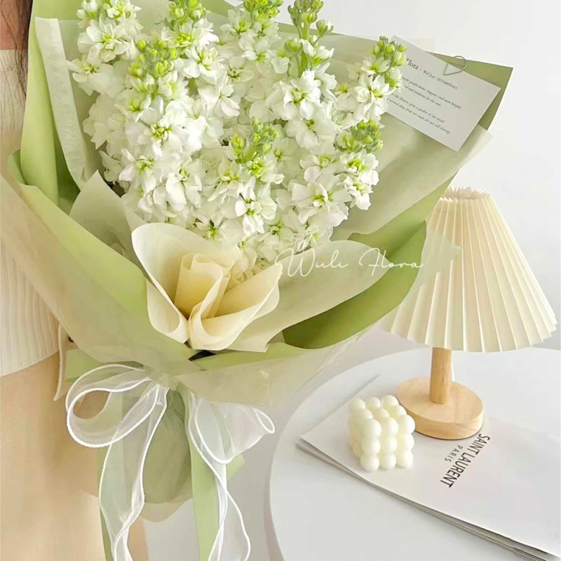 Wholesale Florist Parcel Printable Florist Wrap For Floral White Film Use Matte Flower Wrapping Paper