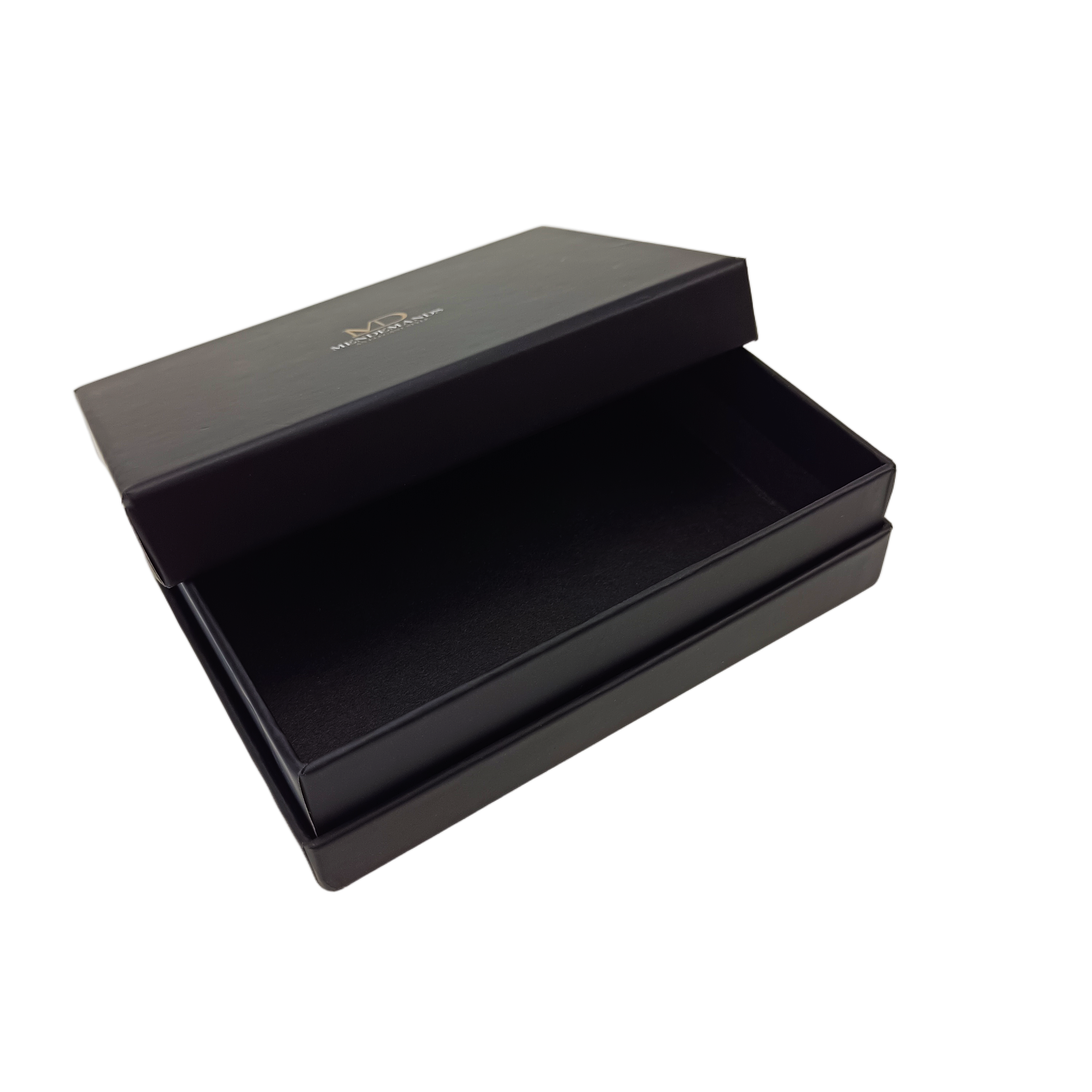 High Quality Small Lid And Base Gift Box Black Packaging Paper Top and Bottom Paperboard Box With Custom Logo