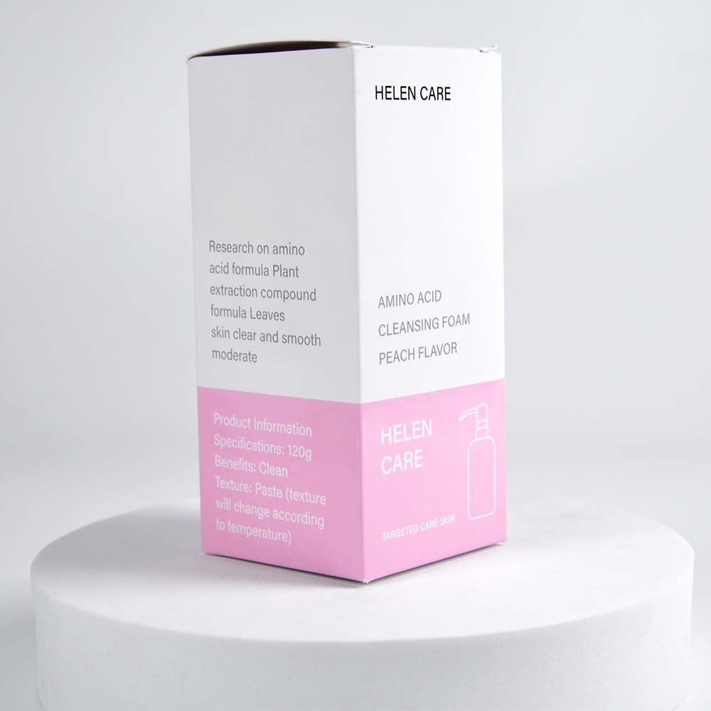 Wholesale Small moq Popular Easy Shipping Light Pink Empty Custom Printing Cosmetic Box Card Paper Packaging Boxes