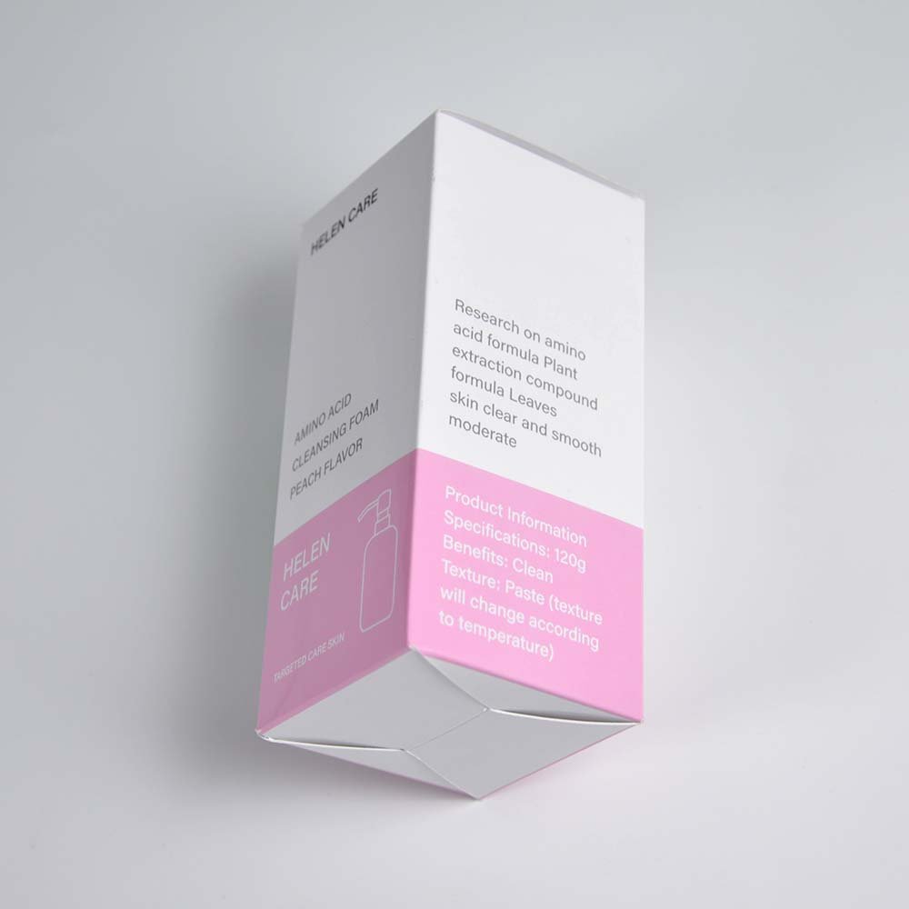Wholesale Small moq Popular Easy Shipping Light Pink Empty Custom Printing Cosmetic Box Card Paper Packaging Boxes