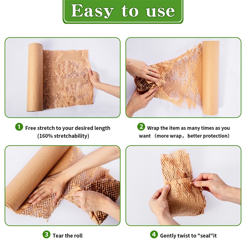 TYT Biodegradable Eco Friendly Recyclable Gift Cushioning Gift Honeycomb Kraft Paper Honeycomb Paper