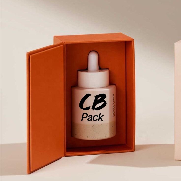 Luxury Rigid Cardboard Book Style Boxes Full Custom Paper Packaging Gift Box with Ribbon For Skincare Products
