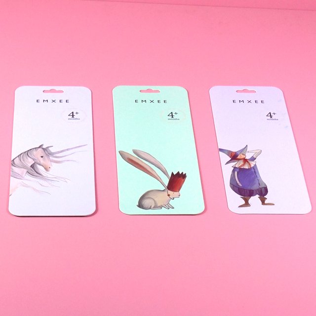Custom logo recyclable slide blister toy card packaging