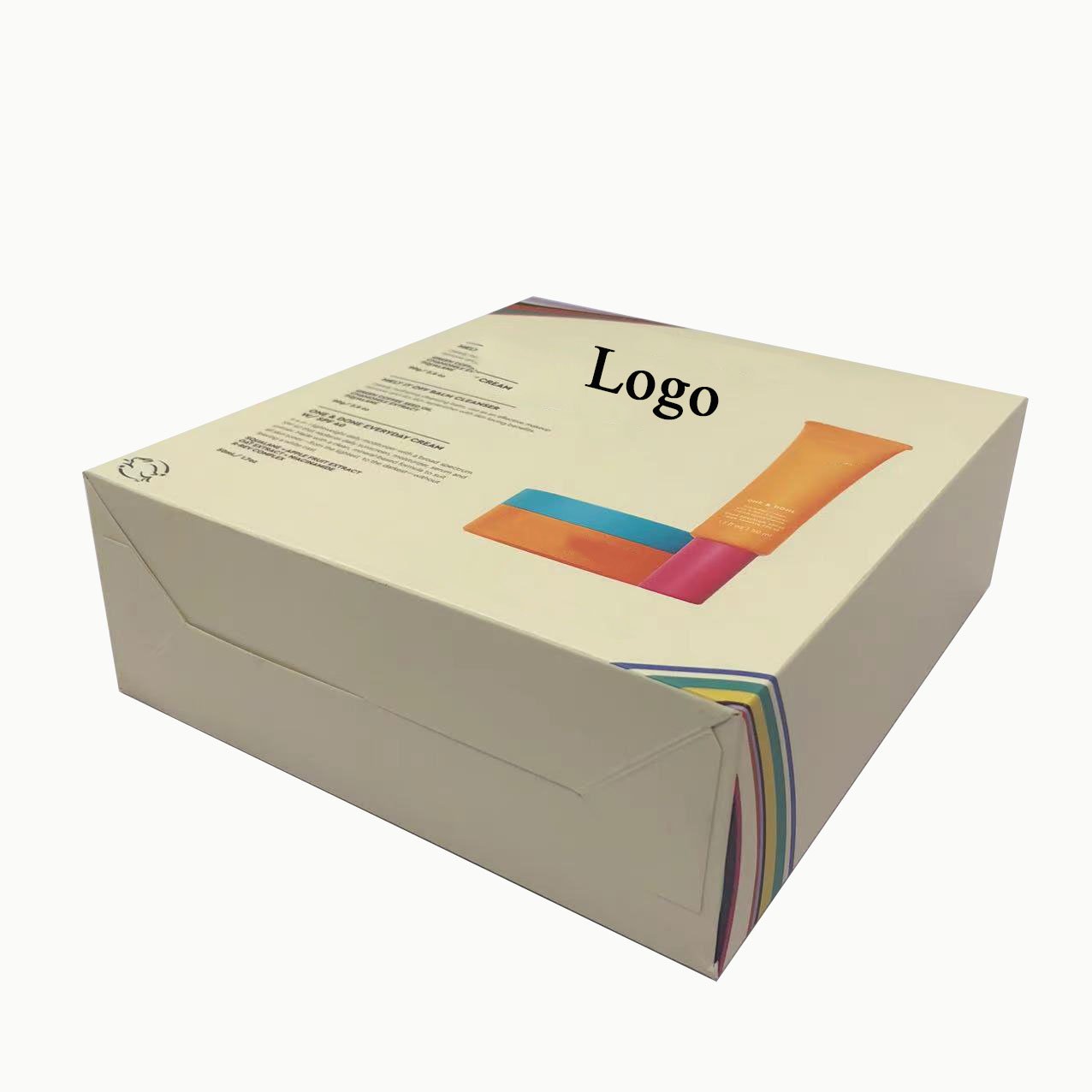 Custom Design Printed Jar Cosmetics Packaging Paper Box Wholesale Paper Logo Print Tuck Top Auto Bottom Packing Box