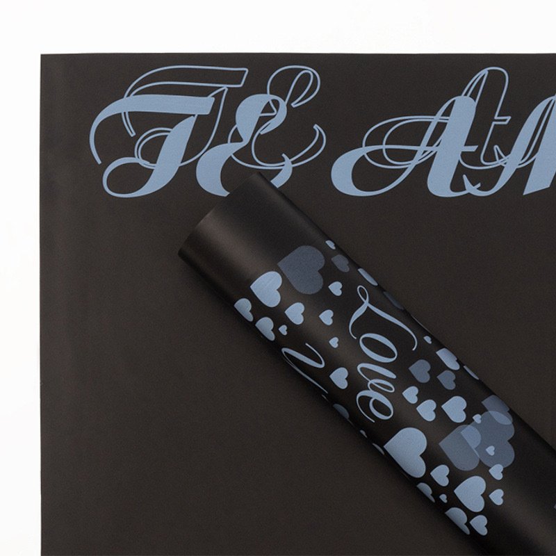 Printed Heart Matte Paper DIY Valentine's Day Gift Flower Wrapping Paper Waterproof Floral Wrapping Paper