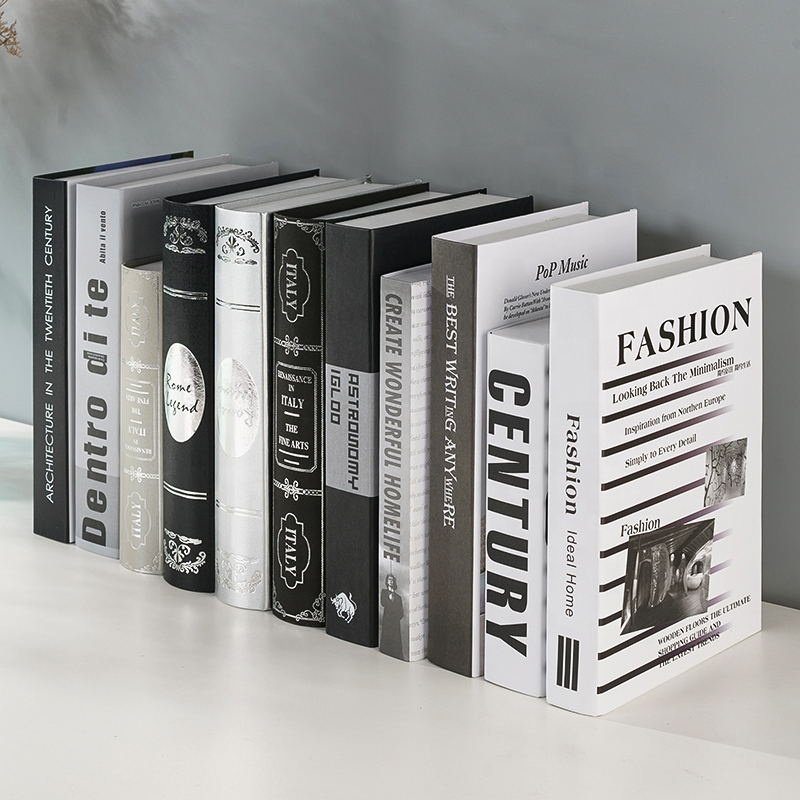 Custom Size Accepted Decorative Paperboard Cardboard Paper Books Decoration Shaped Boxes Offset Printing