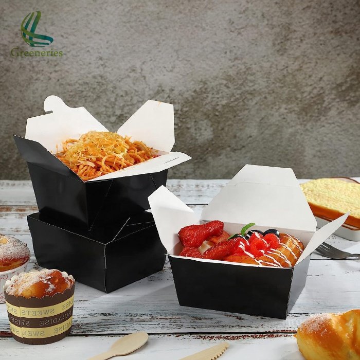 Recyclable Food Packaging Paper Manufacturers Box Displosable For Carnivals Fairs Festivals