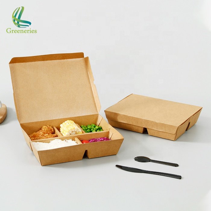 Recyclable Food Packaging Paper Manufacturers Box Displosable For Carnivals Fairs Festivals