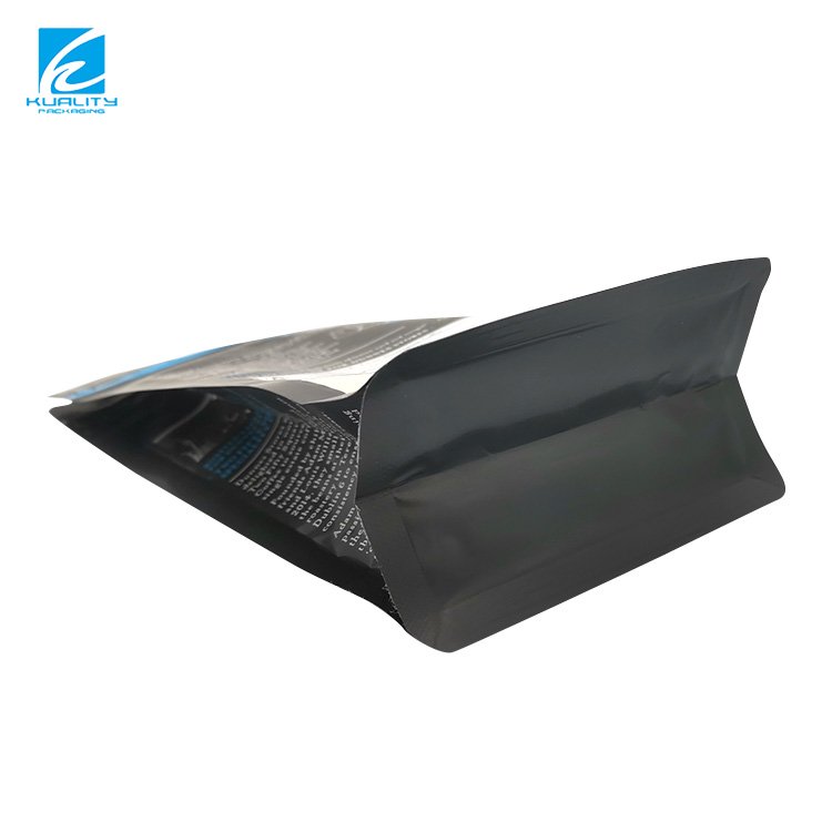 Custom Printed Empty Compostable Aluminum Foil Zipper Bag Plastic Pouches Bag For Coffee Powder Snack Whey Protein